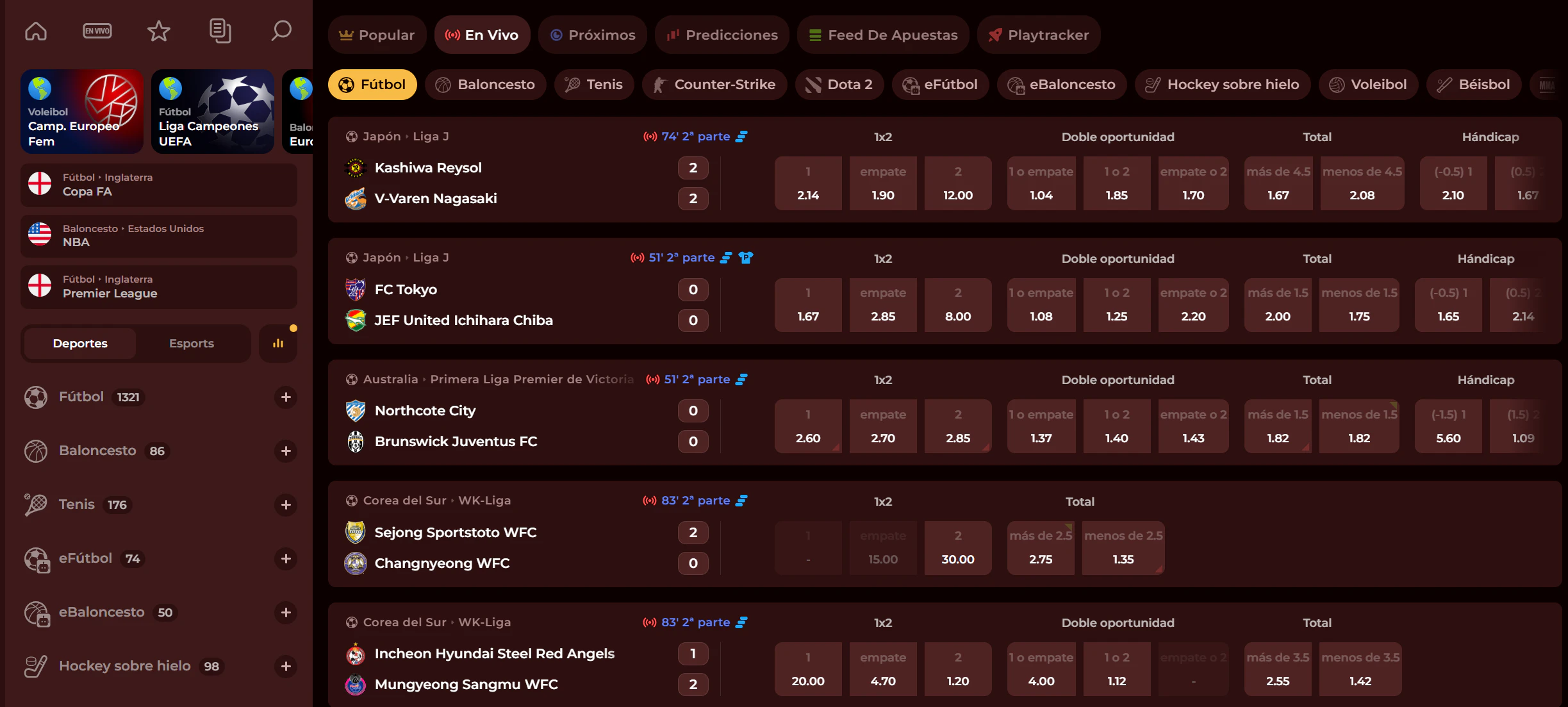 Apuestas deportivas y eSports
